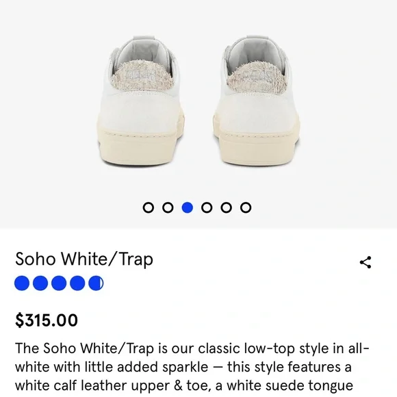 P448 Soho White/Trap sneaker - Picture 5 of 7